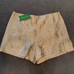 Metallic Lilly Pulitzer shorts with tag!